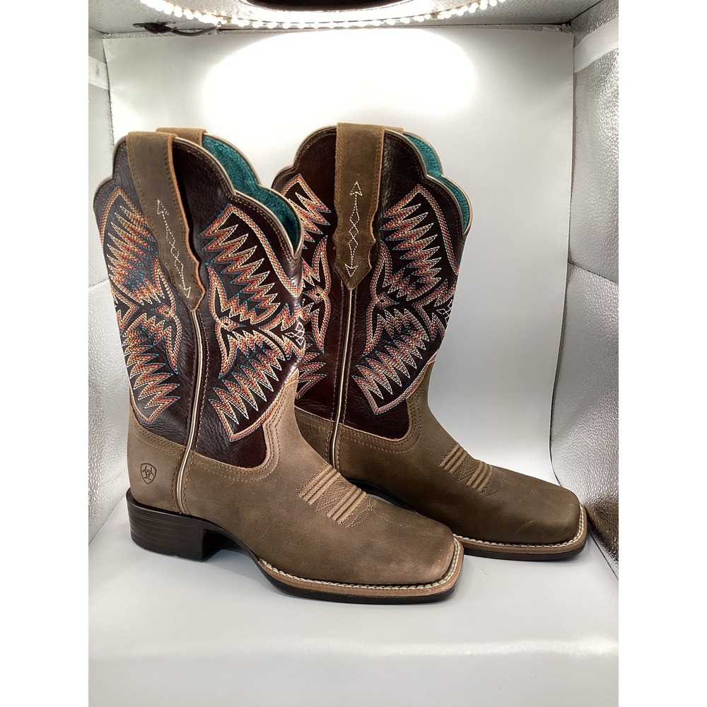 Ariat Women's Boots Size 6.5 Odessa Stretchfit Western Broad Square Toe